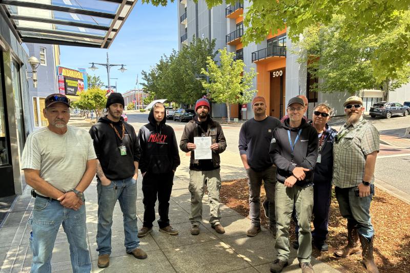 General Dynamics NASSCO workers prepare to file for election.